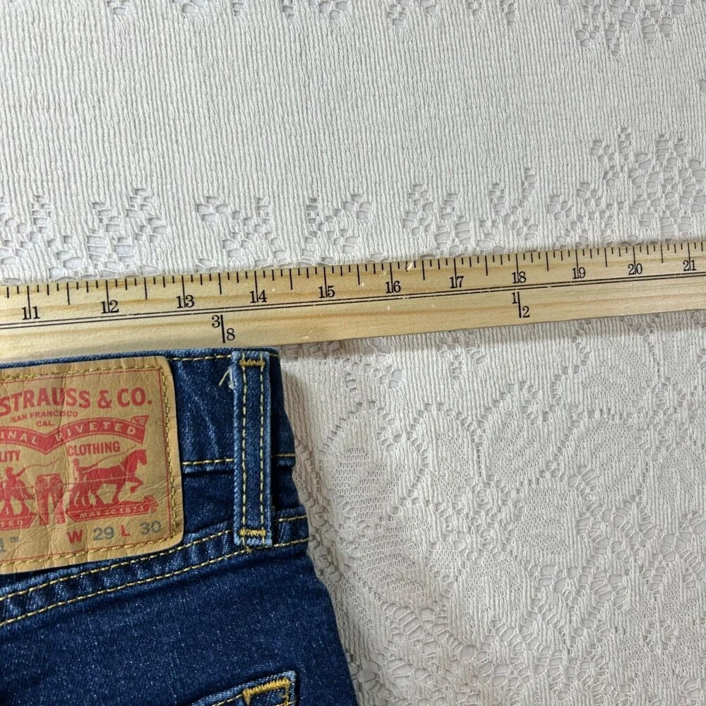 Levi's 511 Men's Jeans 29x30 Slim Fit Blue Denim Cotton Straight